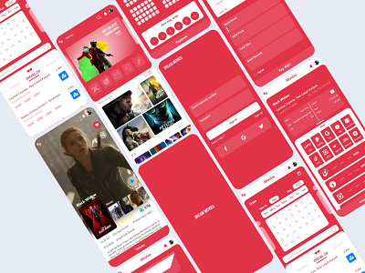Dream Movies Mobile App android app design figma ios mobile ui ux xd xd design