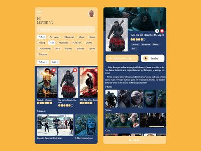 Watch Mobile App android app branding design figma ios mobile movie app movies movies app ui uidesign ux uxdesign watch app xd xd design