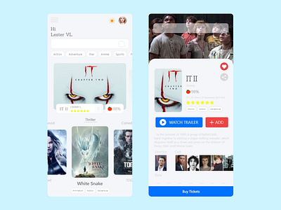 Prime time Dashboard and select Mobile App #1 android app branding figma ios mobile movie app movies movies app uidesign ux ux design xd xd design