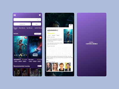 T.V Serive Mobile App android app branding design ios mobile movie app movies movies app t.v app ui ui design ux ux design xd design