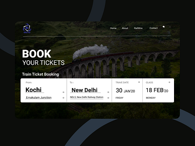 IRCTC Homepage Redesign design figma webdesign website website builder