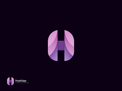 hostiqo | H letter logo app branding creative logo flat free logo free logo mockup h letter h logo identity illustrator logo logo design logo idea logo mark logo process logos vector