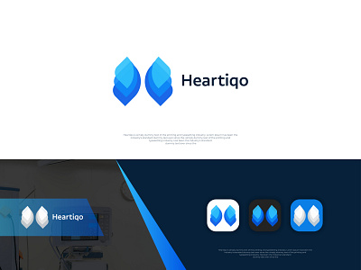 Heartiqo app branding creative logo designer flat free logo free logo mockup h letter logo h logo heart logo identity illustration logo logo mark logo process logodesign logos logotype sign vector