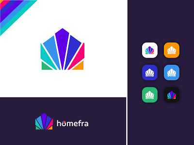 homefra | home logo design