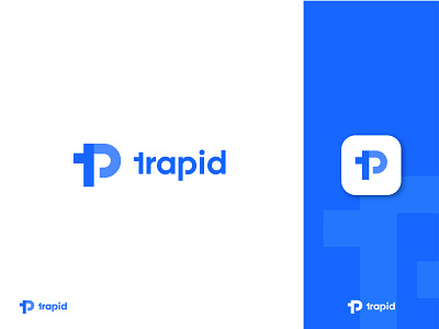 logo design for trapid | tp logo design abstract logo app branding creative logo design flat free logo gradient logo icon design identity illustration logo logo mark logo process modern logo p letter logo simple logo t letter logo typography vector