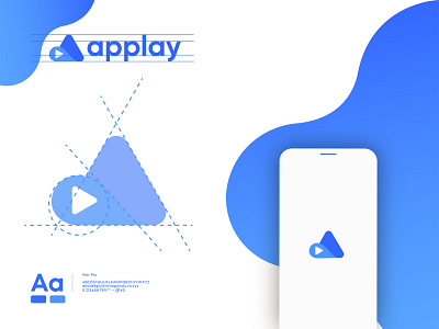 logo design for applay | A letter logo