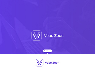Logo Design for Vodo Zoon app app logo branding clean creative design flat graphic design icon icons illustraion logo logo design logo type minimal modern logo simple typography v logo vector