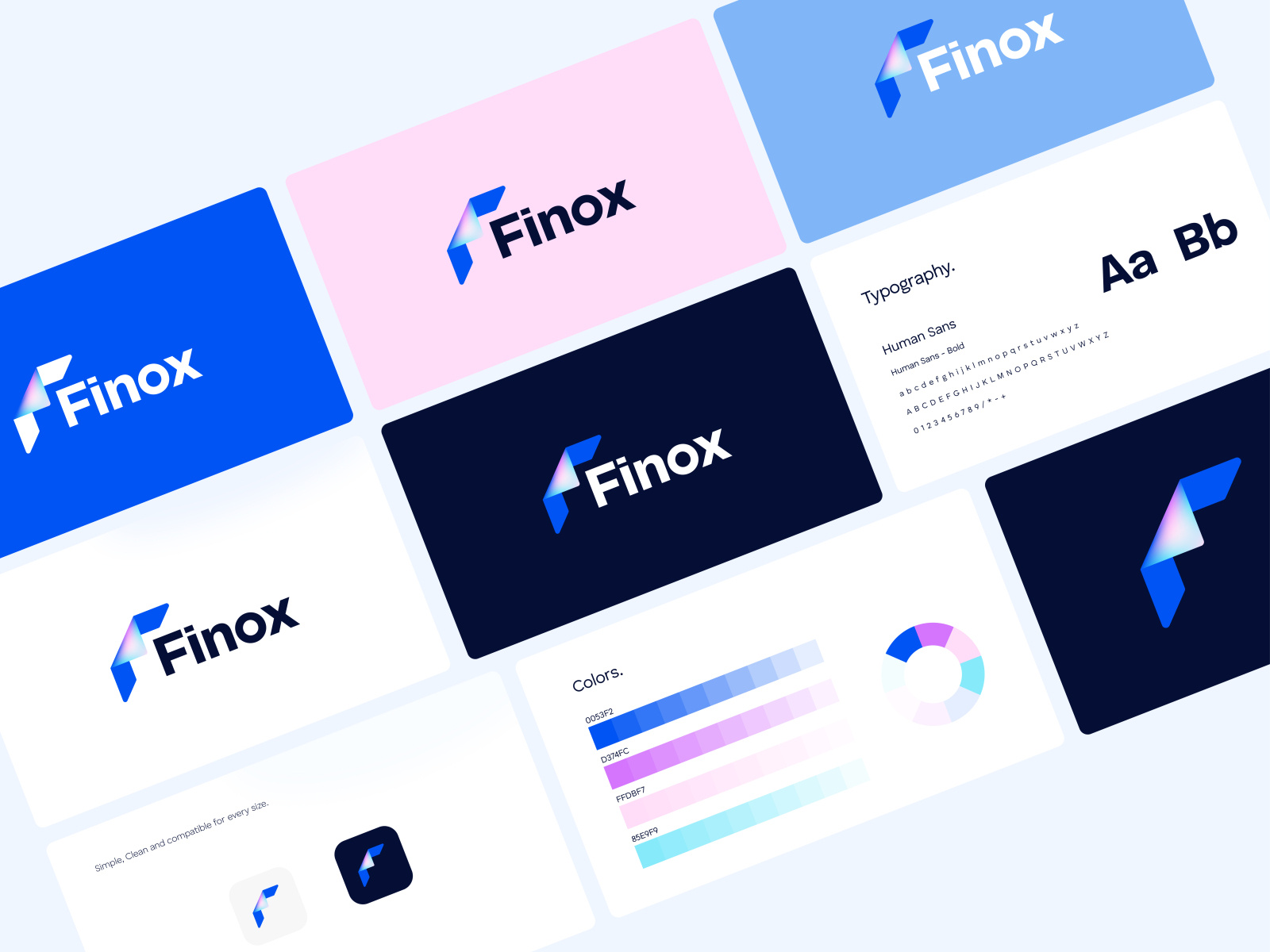 Logo Design for Finox by MD Mahfuj on Dribbble