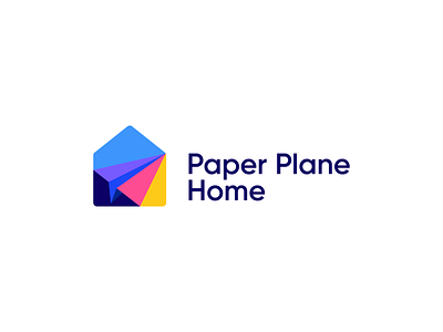 Paper Plane Home logo mark design abstract logo app logo branding creative logo design flat home logo icon design identity identity design logo logo design logo mark logotype modern logo paper plane logo popular simple vector