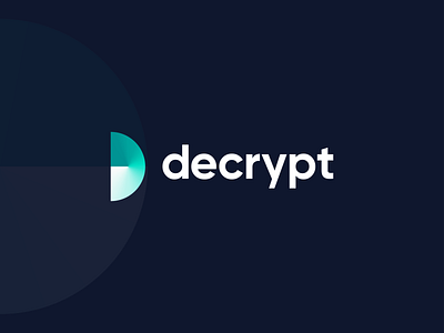 Logo Design for decrypt abstract logo app logo branding clean creative logo design flat gradient logo icon design identity design letter d logo logo logo design logo mark logotype modern logo popular simple vector