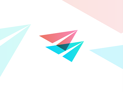 Paper Plane Traveling logo design