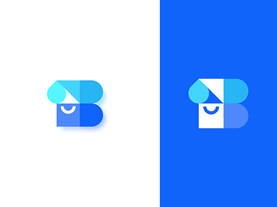 letter B logo design for shopping app and website app logo blue branding clean creative logo design flat icon design letter b logo letter mark logo logo design logo mark logotype modern logo pattern popular shopping simple vector