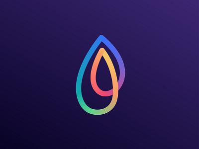 letter B water drop logo concept