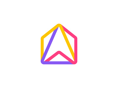 Paper Plane Home logo concept