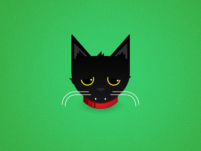 Mocha black cat cat feed me gato illustration kitty litterbox meow mocha
