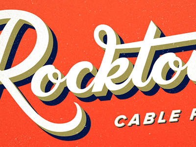 Rocktown branding lettering logotype