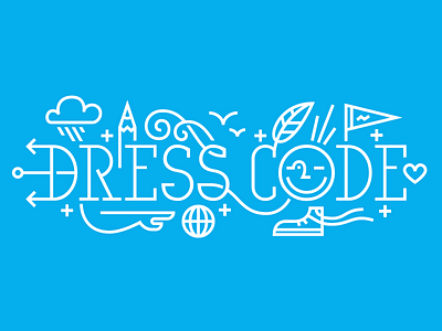 Dress Code dress code dresscodeny illustration line drawing lines logo logotype