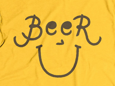 Beer Face shirt beer cottonbureau face illustration lettering shirt
