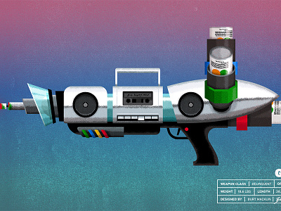 Graf Blaster drawing future52 graffiti gun illustration illustrator spraypaint weapon