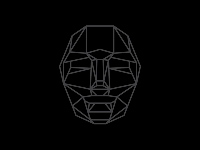 Facet Face crystal drawing experiment face human illustration machine man robot vector