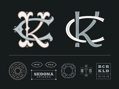 Kelsey + Chris branding design elements graphic invitations monogram typography wedding