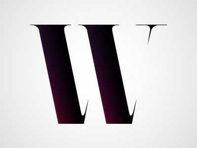 W letterforms lettering letters negative space type typography