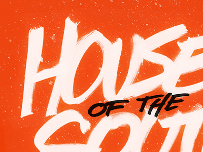 House of the South experiment lettering letters quickie type typography