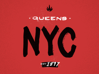 QUEENS apparel lettering new york newyorkcity nyc queen tshirt type typography