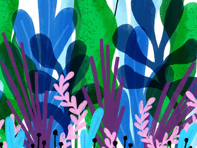 Magic Forest doodle drawing illustration ipad plants sketch vegetation