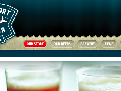 Brewery Web beer interface menu navigation web