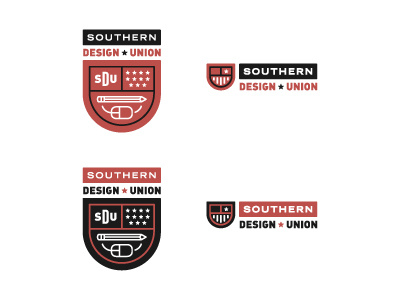 SDU - Which one? badge brand design heritage icon south southern southern design union stars