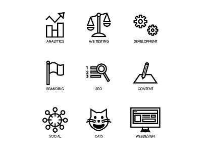 webdesign icons icons line vector