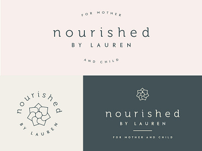 nourished: direction 1 branding health logo moodboard nutrition wellness