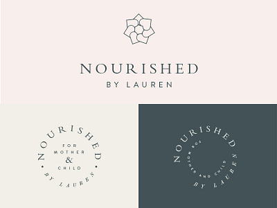 nourished: direction 2 branding health logo nutrition wellness