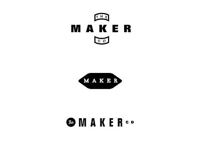 the maker co. artisan brand branding handcrafted identity logo