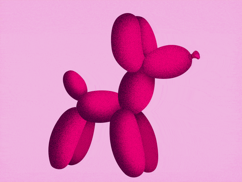Pink Dog Ballon 🎈 adobe ballon identity illustration illustrator illustratore italian palloncino photoshop