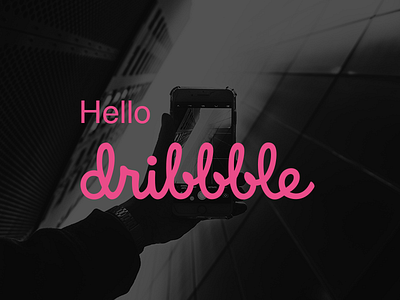 Hello Dribbble design dribbble graphic hello poster ui ux