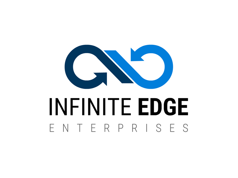 Infinite edge logo design animated animation corporate design flat gif animation identity logo trend trendy ui ux