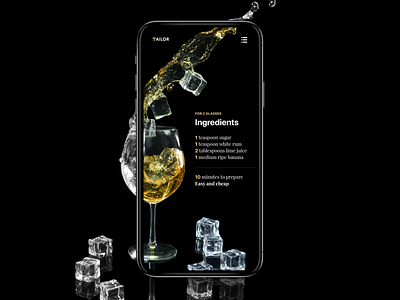 Daily UI 40 — Cocktail Recipe Mobile App