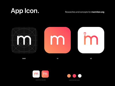 Marmiton - App Icon concepts app application branding branding concept identity illustration logo marmiton