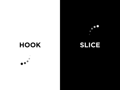 Hook it or Slice it! creative design golf illustration typography