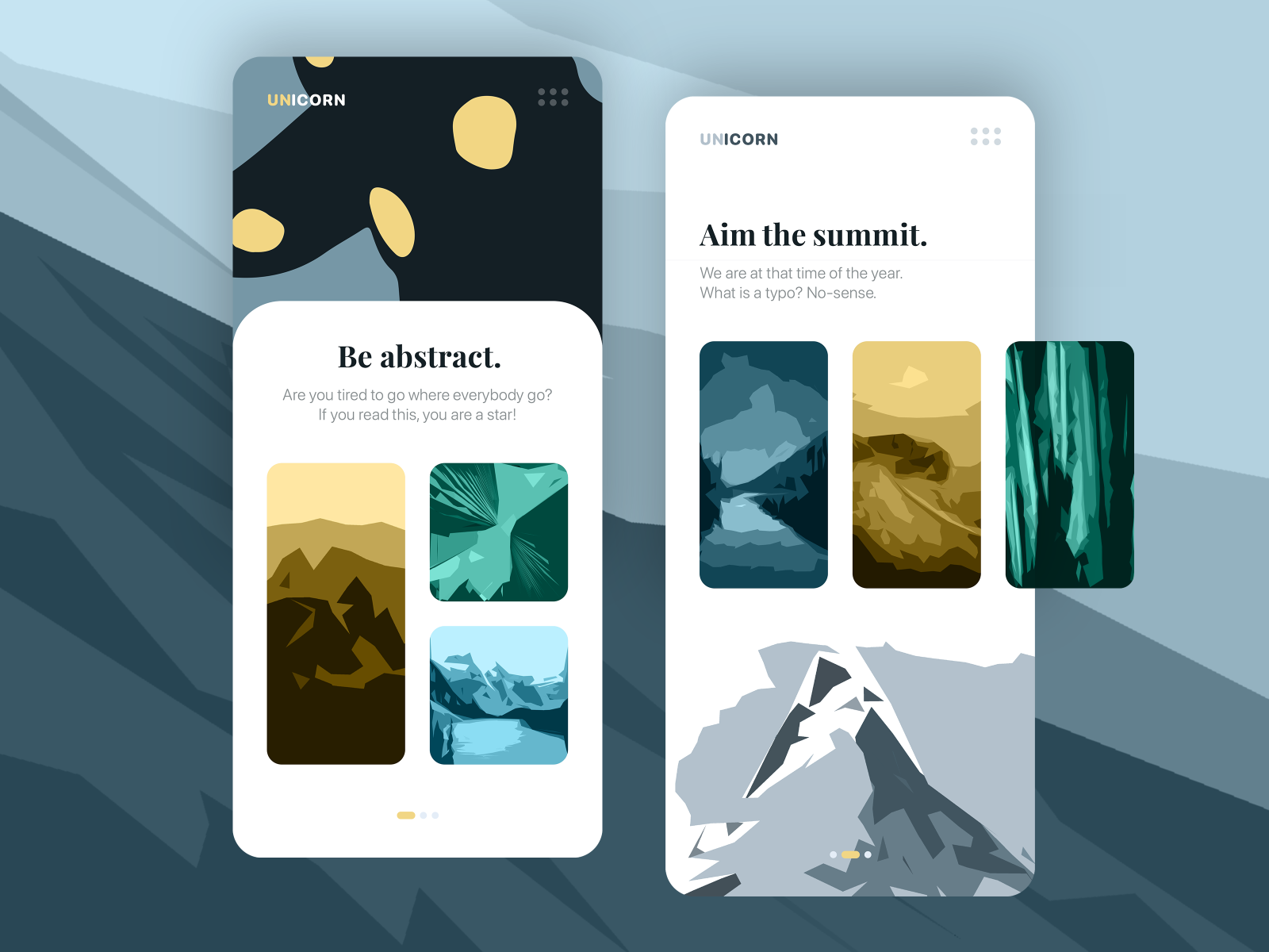 Abstract Mobile App by Julien Brion on Dribbble