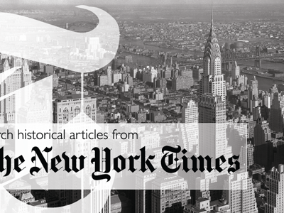 New York Times Database advertisement grayscale minimalist new york new york times
