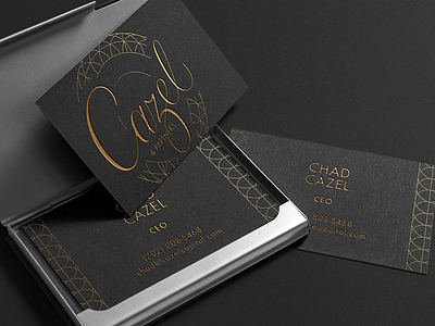 Cazel Capital & Partners collateral commission custom type freelance glyphs typography vector