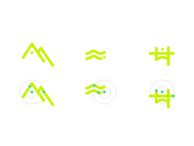 Icon motion structure animation circle icons motion