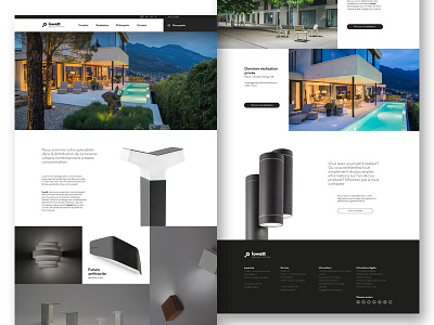 Lowatt Diplom work homepage lighting luxury night onlineshop webdesign