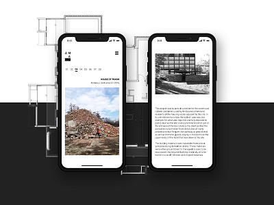 Architects Portfolio architects minimalistic portfolio simple ui visual web website works