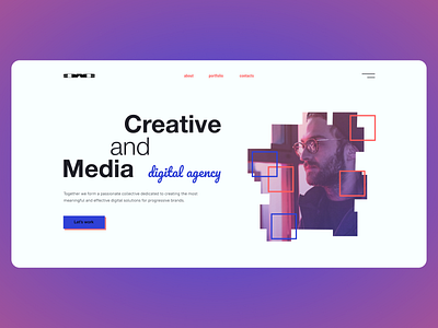 Digital agency. Concept concept design digital figma logo ui ux web web design webdesign website design