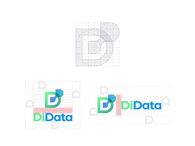 DiData logo construction brand identity branding collecting data didata logo