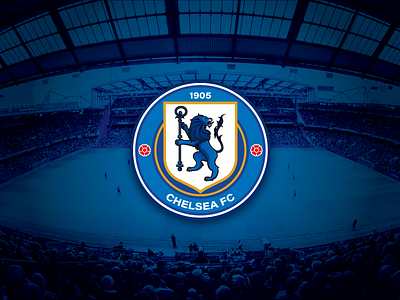 Chelsea FC Logo Redesign blue lion blues chelsea crest england football lion logo premier league soccer stamford bridge